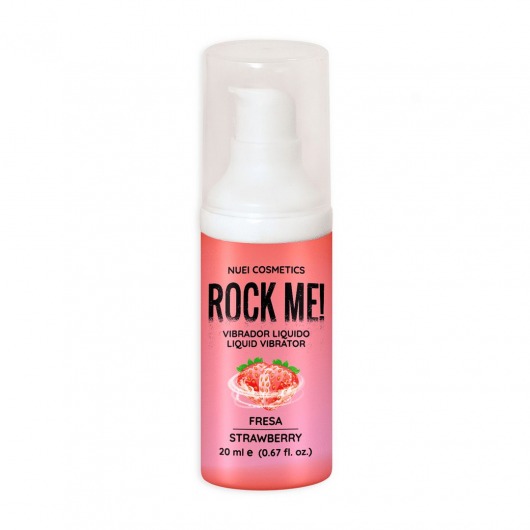 Жидкий вибратор Nuei Rock Me! с ароматом клубники - 20 мл. - Nuei cosmetics - купить с доставкой в Одинцово