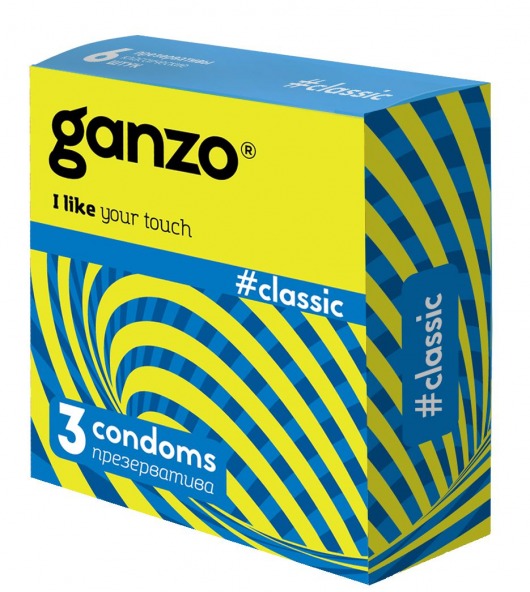 Классические презервативы с обильной смазкой Ganzo Classic - 3 шт. - Ganzo - купить с доставкой в Одинцово