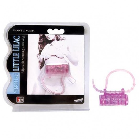Эрекционное кольцо с вибратором LITTLE LILAC - Dream Toys - в Одинцово купить с доставкой