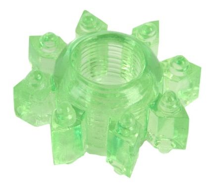 Зеленое эрекционное кольцо-звезда - Toyfa Basic - в Одинцово купить с доставкой