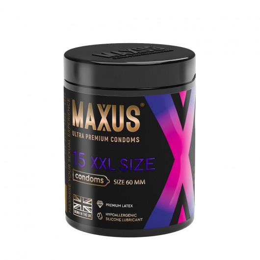 Презервативы увеличенного размера Maxus XXL - 15 шт. - Maxus - купить с доставкой в Одинцово