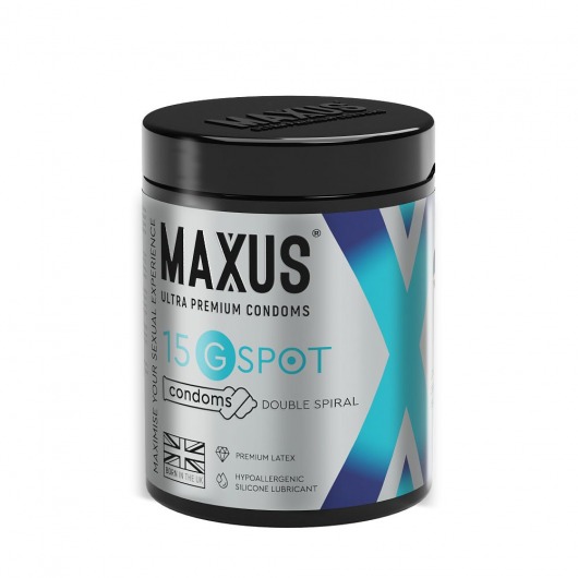 Гладкие презервативы Maxus G spot с двойной спиралью - 15 шт. - Maxus - купить с доставкой в Одинцово