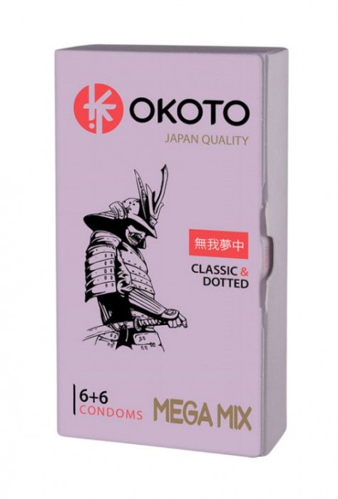 Презервативы OKOTO Mega Mix - 12 шт. - Sitabella - купить с доставкой в Одинцово
