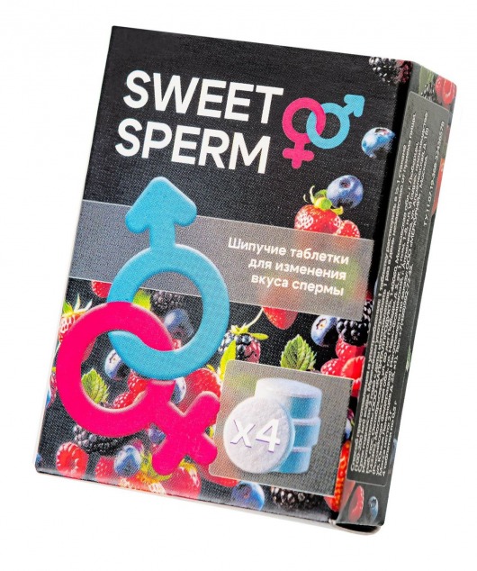 Шипучие таблетки для мужчин Sweet Sperm для изменения вкуса спермы (4 шт. по 0,5 гр.) - Капиталпродукт - купить с доставкой в Одинцово