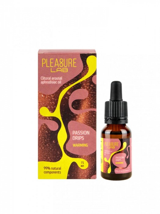 Капли с согревающим эффектом Passion Drips Warming - 15 мл. - Pleasure Lab - купить с доставкой в Одинцово