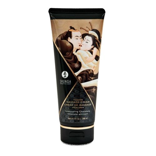 Массажный крем для тела с ароматом шоколада Intoxicating Chocolate - 200 мл. - Shunga - купить с доставкой в Одинцово