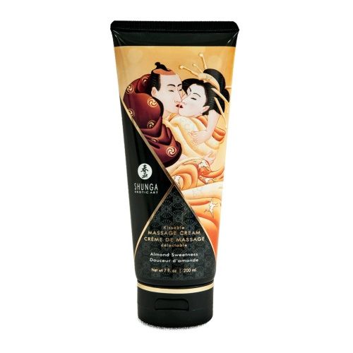 Массажный крем для тела с ароматом миндаля Almond Sweetness - 200 мл. - Shunga - купить с доставкой в Одинцово