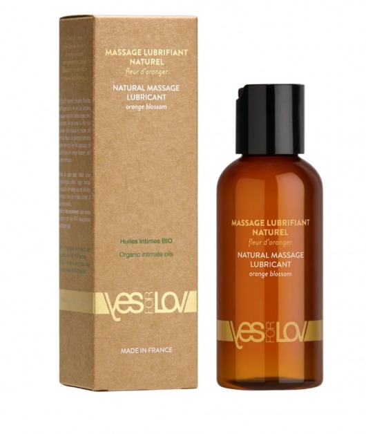 Натуральная массажная смазка Natural Lubricant Orange Blossom - 100 мл. - YESforLOV - купить с доставкой в Одинцово