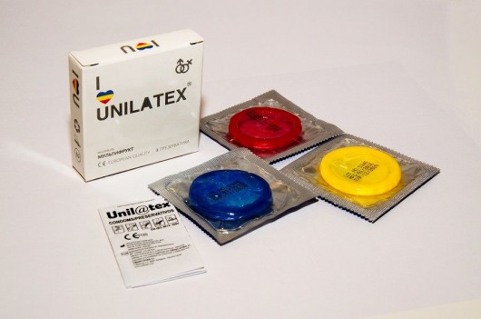 Разноцветные ароматизированные презервативы Unilatex Multifruits - 3 шт. - Unilatex - купить с доставкой в Одинцово