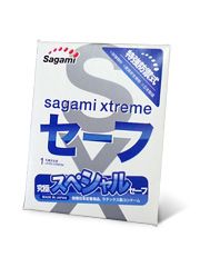 Презерватив Sagami Xtreme Ultrasafe с двойным количеством смазки - 1 шт. - Sagami - купить с доставкой в Одинцово