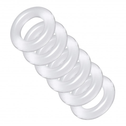 Комплект из 6 прозрачных эрекционных колец Ring Master Custom Ball Stretcher Kit - XR Brands - в Одинцово купить с доставкой