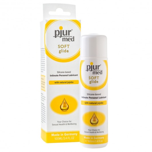 Силиконовый лубрикант с жожоба pjur MED Soft glide - 100 мл. - Pjur - купить с доставкой в Одинцово