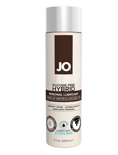 Водно-масляный лубрикант с охлаждающим эффектом JO Silicon free Hybrid Lubricant COOLING - 120 мл. - System JO - купить с доставкой в Одинцово
