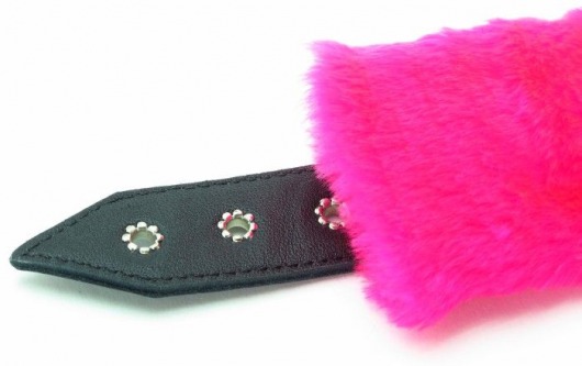 Оковы на ноги с розовым мехом BDSM Light - БДСМ Арсенал - купить с доставкой в Одинцово