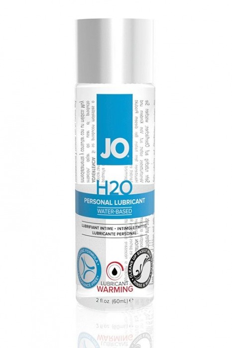 Возбуждающий лубрикант на водной основе JO Personal Lubricant H2O Warming - 60 мл. - System JO - купить с доставкой в Одинцово