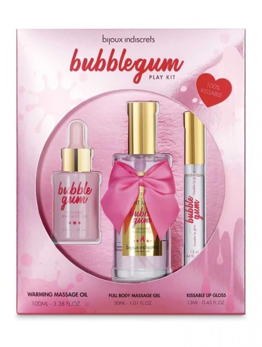 Набор средств для массажа и ласк Bubblegum Play Kit - Bijoux Indiscrets - купить с доставкой в Одинцово