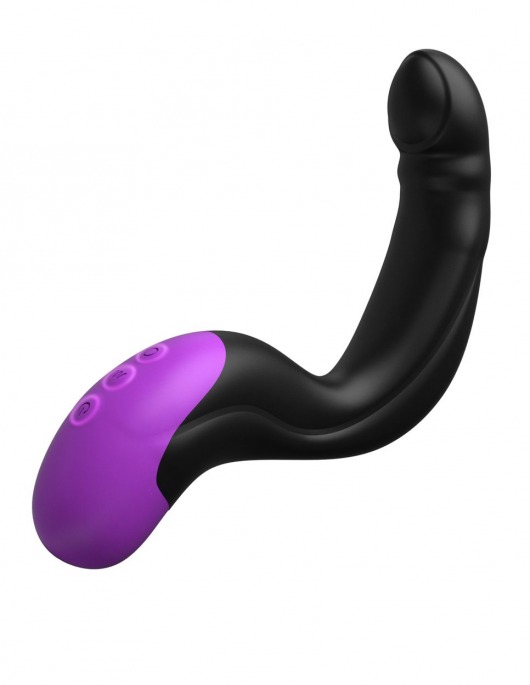Черно-фиолетовый вибромассажёр простаты Hyper-Pulse P-Spot Massager - Pipedream - в Одинцово купить с доставкой