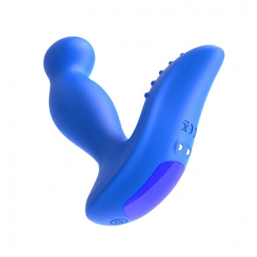 Синий вибромассажер простаты 3,5’’ P-spot Massager - 12,5 см. - Erokay - в Одинцово купить с доставкой