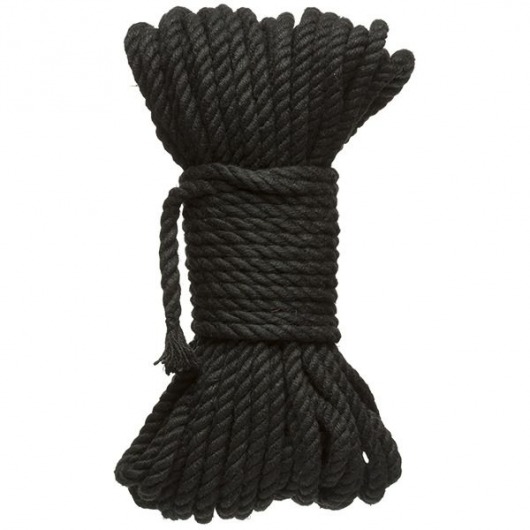 Черная верёвка для связывания и фиксации Bind Tie - 15,24 м. - Doc Johnson - купить с доставкой в Одинцово