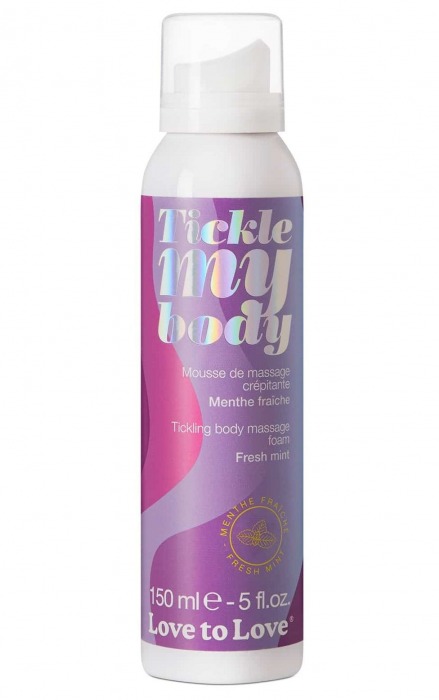 Массажная хрустящая пенка Tickle My Body Fresh Mint с ароматом мяты - 150 мл. - Love to Love - купить с доставкой в Одинцово