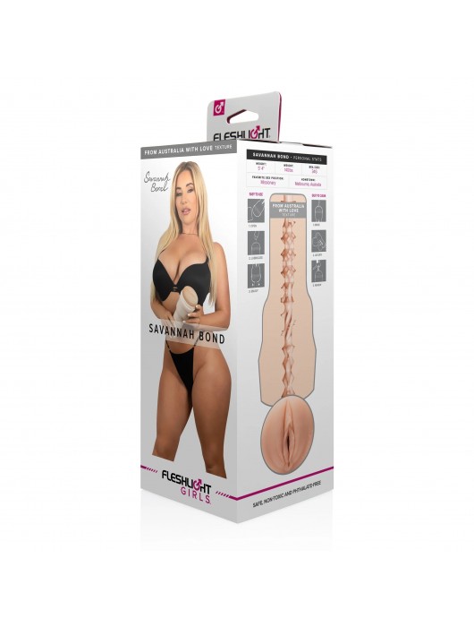 Мастурбатор-вагина Fleshlight Girls - Savannah Bond From Australia With Love - Fleshlight - в Одинцово купить с доставкой