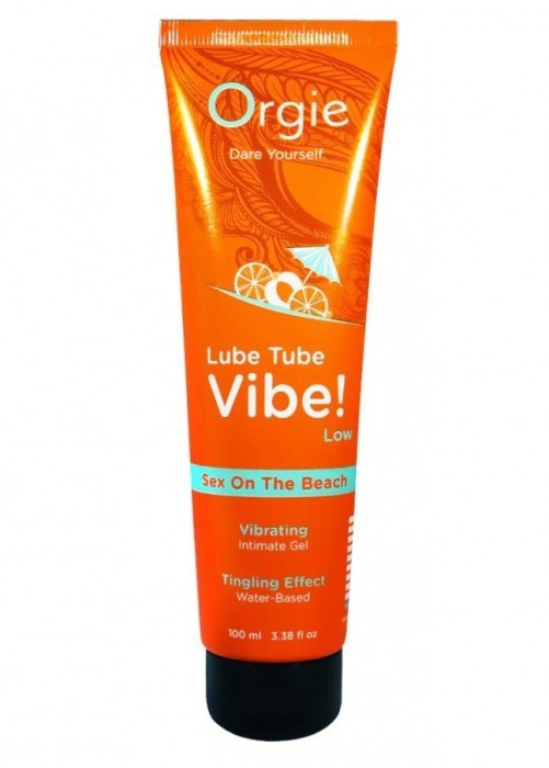 Гель с эффектом вибрации Lube Tube Vibe Low Sex On The Beach - 100 мл. - ORGIE - купить с доставкой в Одинцово
