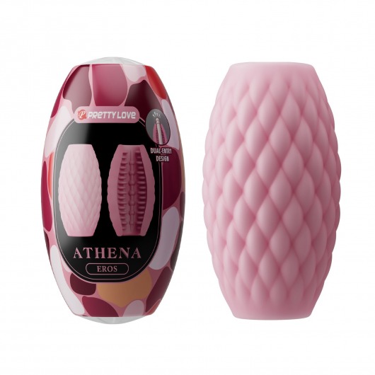 Розовый нереалистичный мастурбатор Athena - Baile - в Одинцово купить с доставкой
