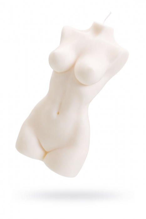 Белая интерьерная свеча в форме женского торса - 850 гр. - Pecado - купить с доставкой в Одинцово