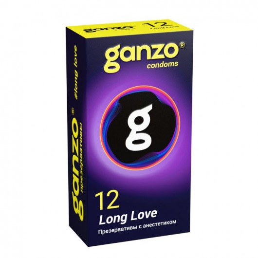 Презервативы с анестетиком для продления удовольствия Ganzo Long Love - 12 шт. - Ganzo - купить с доставкой в Одинцово