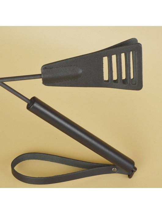 Черный кожаный стек «Сириус» - 60 см. - Sitabella - купить с доставкой в Одинцово