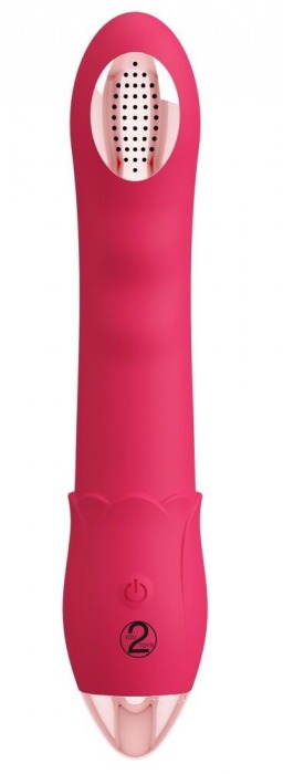 Малиновая насадка на душ с вибрацией Showers to orgasm - 20,1 см. - Orion - купить с доставкой в Одинцово
