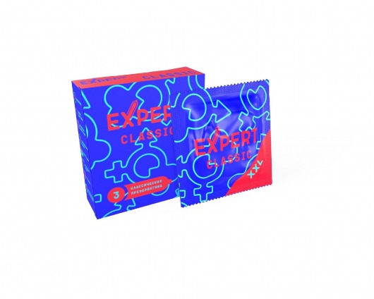 Презервативы увеличенного размера Expert Classic XXL - 3 шт. - Expert - купить с доставкой в Одинцово