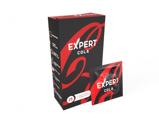 Презервативы с ароматом колы Expert Cola - 15 шт. - Expert - купить с доставкой в Одинцово
