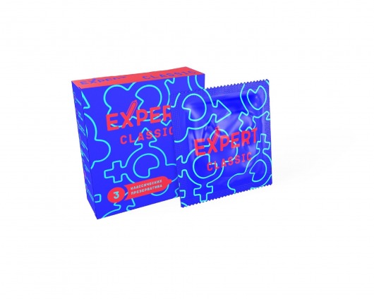 Классические презервативы Expert Classic - 3 шт. - Expert - купить с доставкой в Одинцово