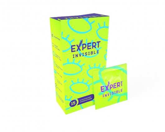 Ультратонкие презервативы Expert Invisible - 15 шт. - Expert - купить с доставкой в Одинцово