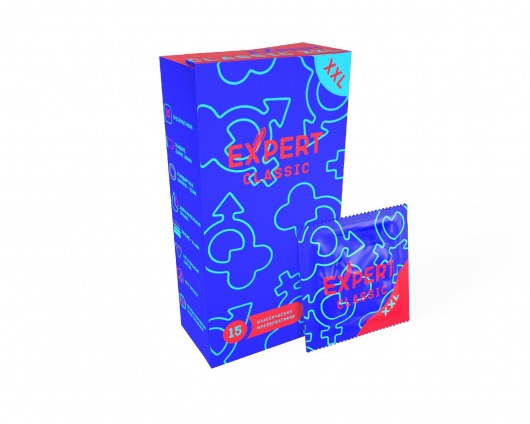 Презервативы увеличенного размера Expert Classic XXL - 15 шт. - Expert - купить с доставкой в Одинцово