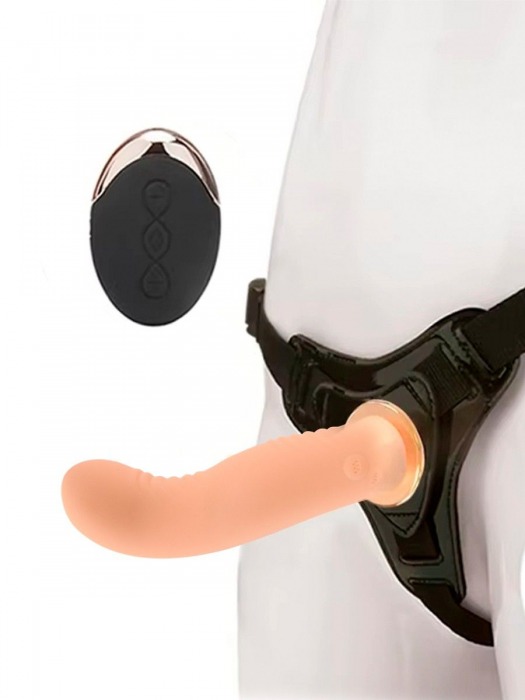 Женский вибрострапон со съемной насадкой и пультом ДУ - Erokay - купить с доставкой в Одинцово