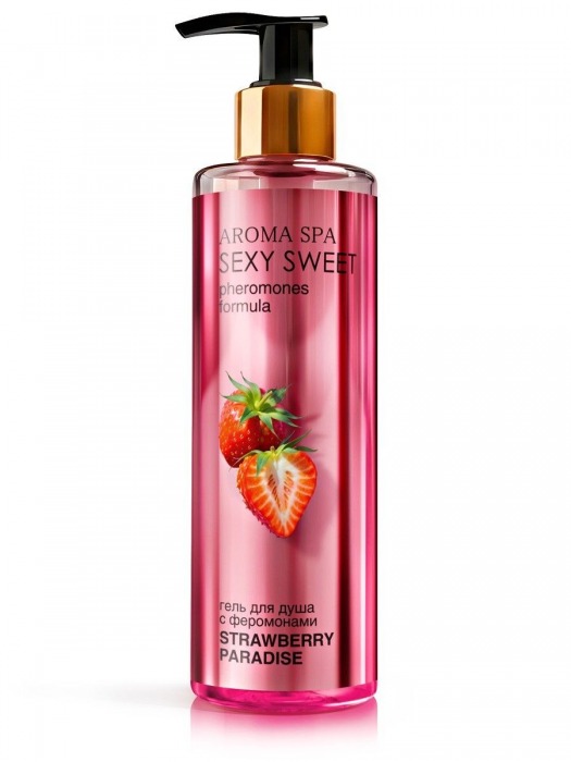 Гель для душа с феромонами и ароматом клубники Strawberry Paradise - 200 мл. -  - Магазин феромонов в Одинцово