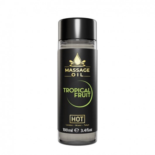Массажное масло c ароматом тропических фруктов Massage Oil - 100 мл. - HOT - купить с доставкой в Одинцово