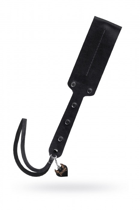 Черный кожаный пэддл - 32 см. - Pecado - купить с доставкой в Одинцово