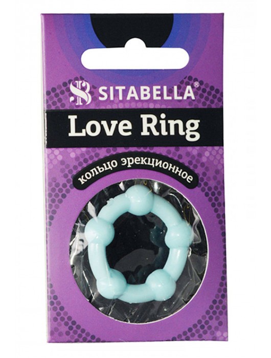Цветное эрекционное кольцо Love Ring с бусинами - Sitabella - в Одинцово купить с доставкой