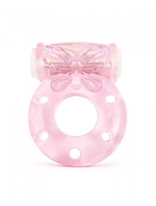 Розовое эрекционное виброкольцо с бабочкой - 1137 - в Одинцово купить с доставкой