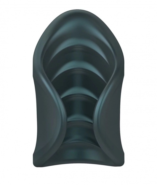 Серый сквозной мастурбатор с вибрацией Manwan Starter - Manwan - в Одинцово купить с доставкой