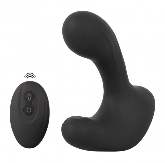 Черная анальная вибропробка с функцией расширения RC Butt Plug with 3 functions - Orion - в Одинцово купить с доставкой