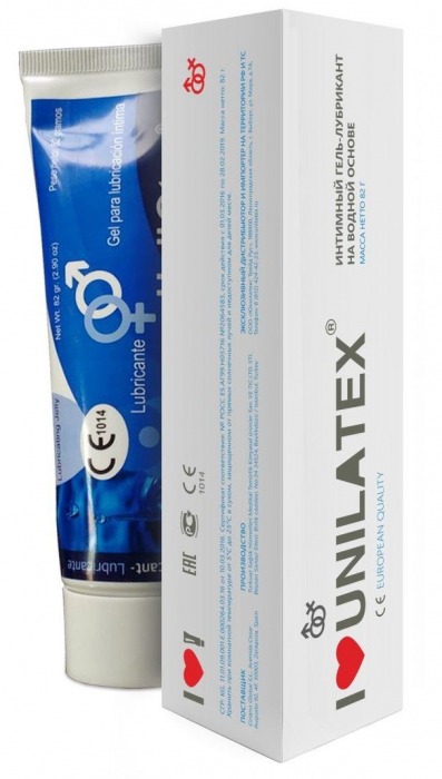 Лубрикант на водной основе Unilatex Gel - 80 мл. - Unilatex - купить с доставкой в Одинцово