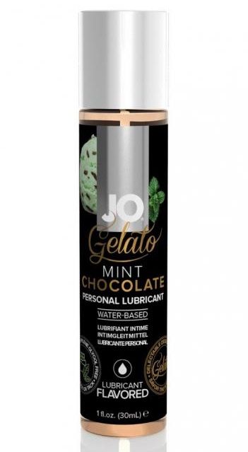 Лубрикант с ароматом мятного шоколада JO GELATO MINT CHOCOLATE - 30 мл. - System JO - купить с доставкой в Одинцово