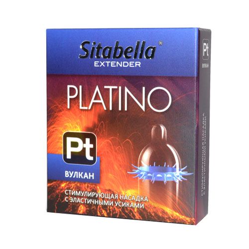 Стимулирующая насадка с усиками Platino  Вулкан - Sitabella - купить с доставкой в Одинцово