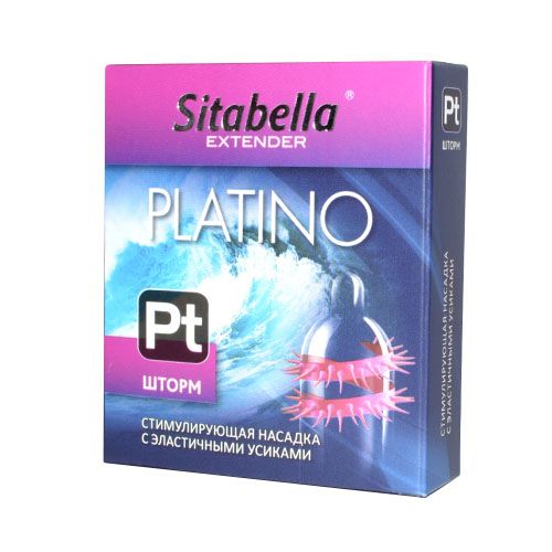 Стимулирующая насадка со спиралью из усиков Platino  Шторм - Sitabella - купить с доставкой в Одинцово