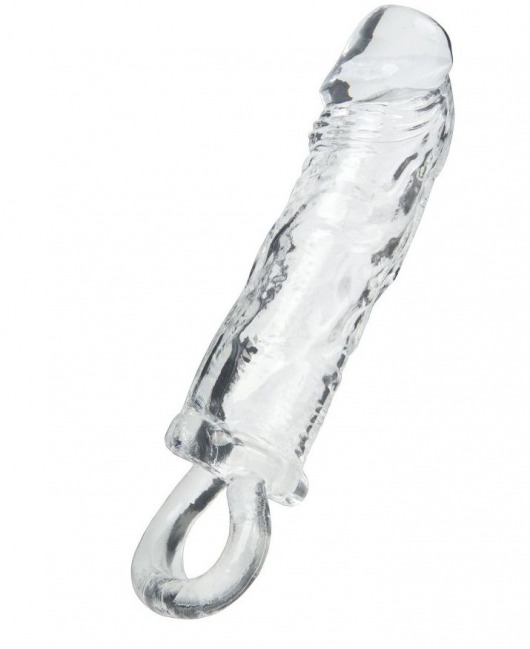 Прозрачная насадка с петлёй для фиксации - 14 см. - ToyFa - в Одинцово купить с доставкой