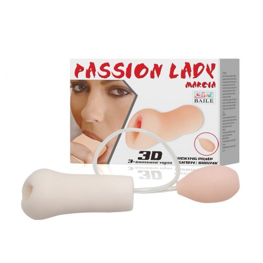 Мастурбатор Passion Lady Marcia с грушей для имитации посасывания - Baile - в Одинцово купить с доставкой